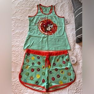 NWT Buccee’s Donut Disturb PJ set